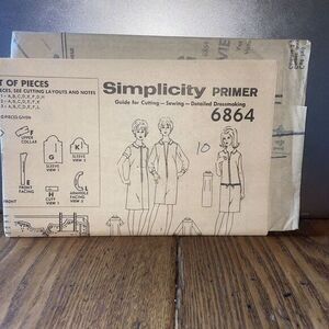 Simplicity Primer 6864 Dress Size 10